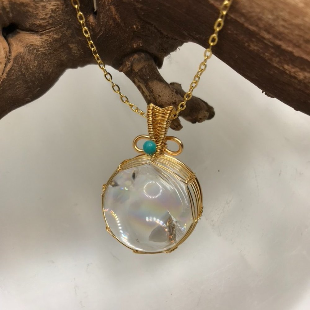 Rainbow Clear Quartz Sphere